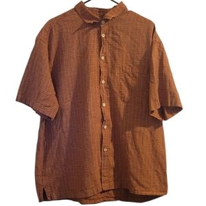 Men's Of Tge Earth Red Checkered Shirt Size XL